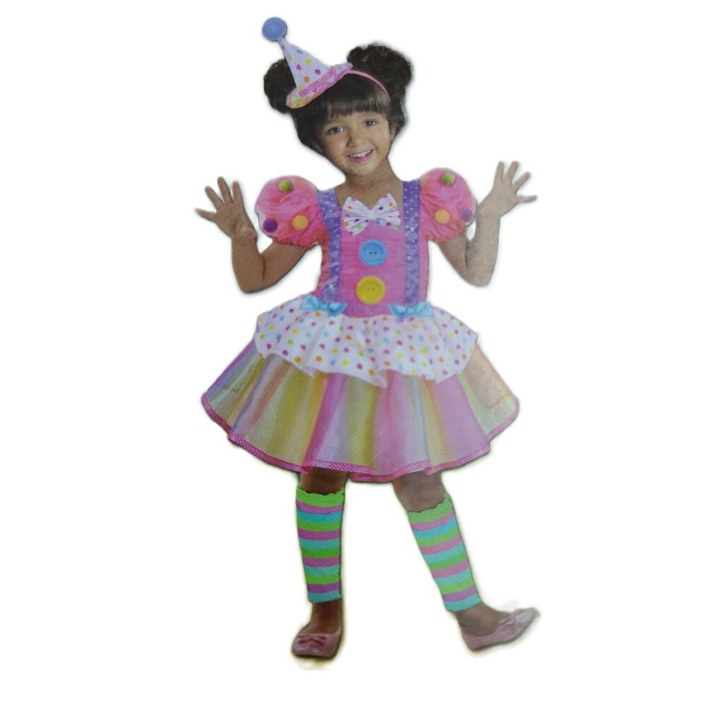 Cute Clown Girl Toddler Costume ,  NWT